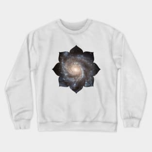 Lotus Flower Galaxy Yoga Meditation Zen Crewneck Sweatshirt